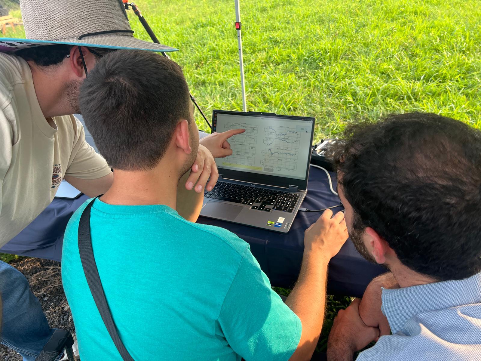 Reviewing flight data in the field